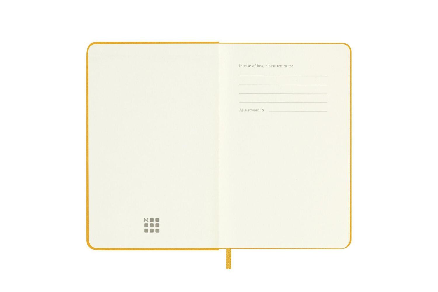 Bild: 8056598853063 | Moleskine Classic Notebook, Pocket, Ruled, Orange Yellow, Silk Hard...