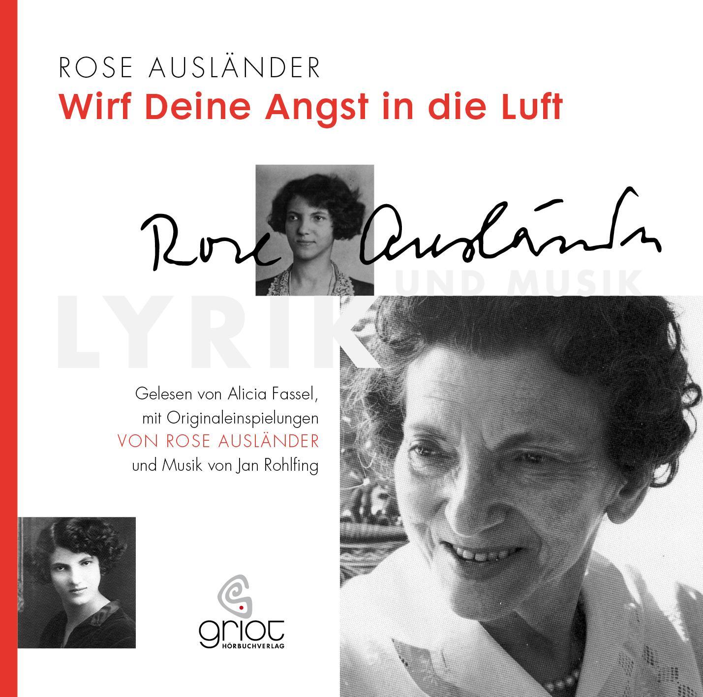Cover: 9783959980197 | Rose Ausländer. Wirf deine Angst in die Luft | Rose Ausländer | CD