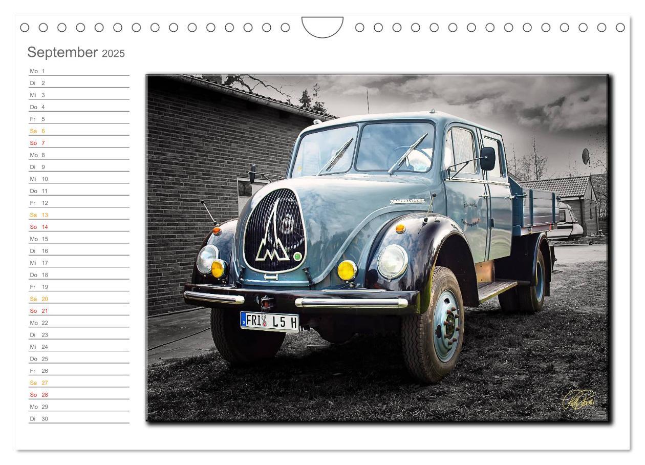 Bild: 9783435669660 | Oldtimer - nostalgische Trecker und Lastwagen (Wandkalender 2025...