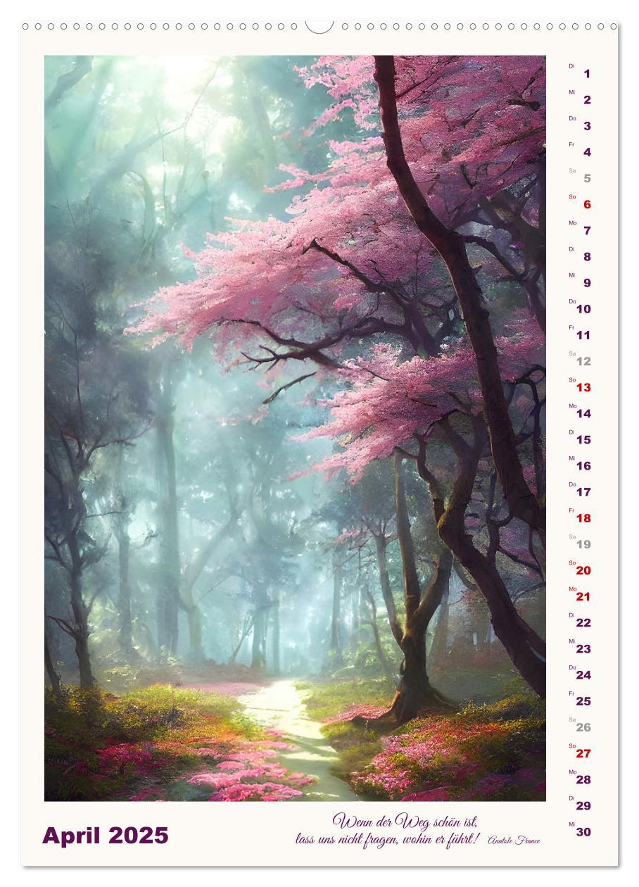 Bild: 9783435877331 | Wege der Fantasie (Wandkalender 2025 DIN A2 hoch), CALVENDO...