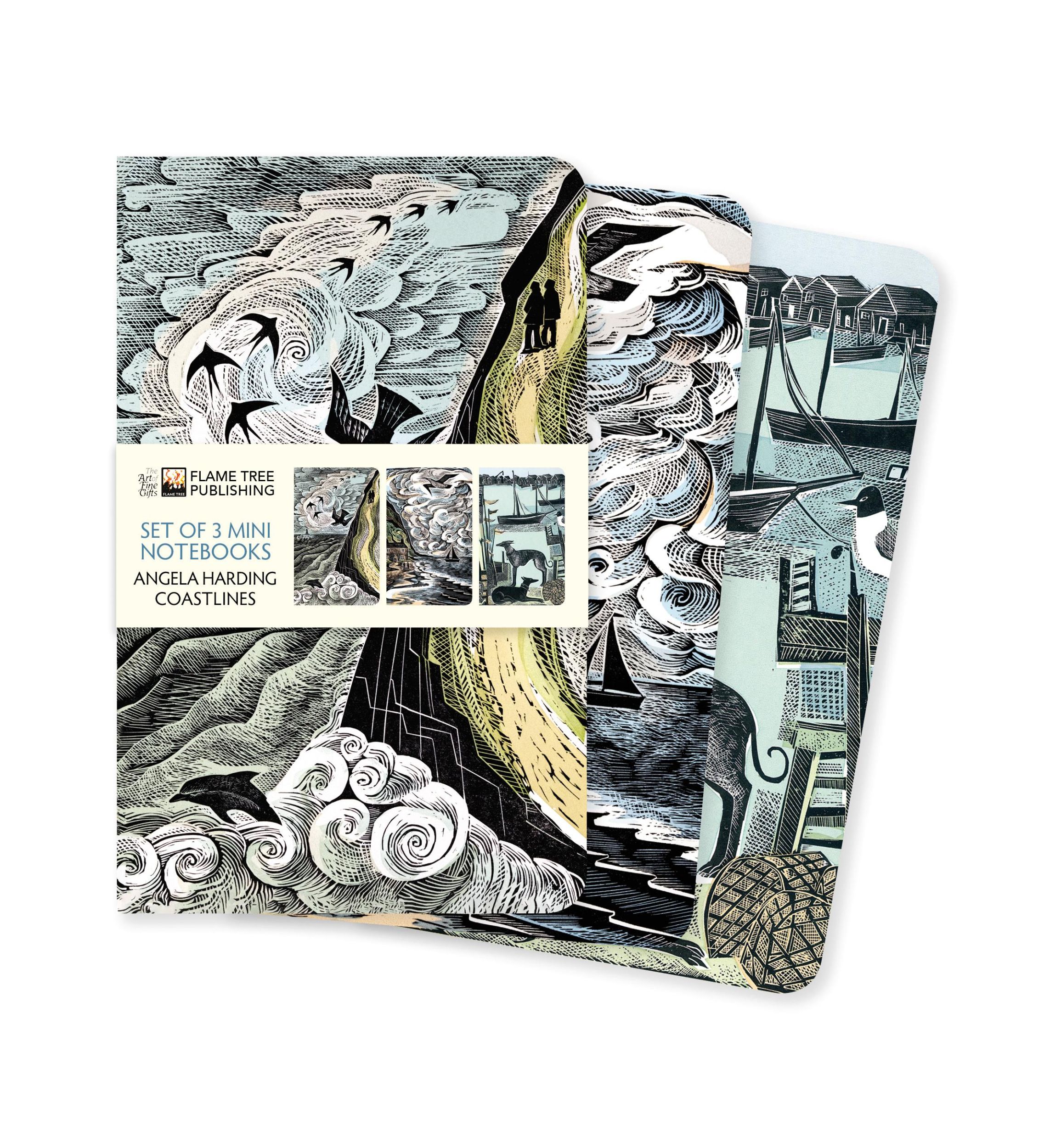 Cover: 9781804178805 | Angela Harding: Coastlines Set of 3 Mini Notebooks | Publishing | Buch