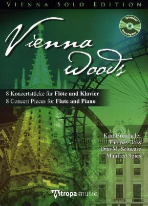 Cover: 9789043126717 | Vienna Woods | 8 Concert Pieces for Flute and Piano | Schwarz (u. a.)