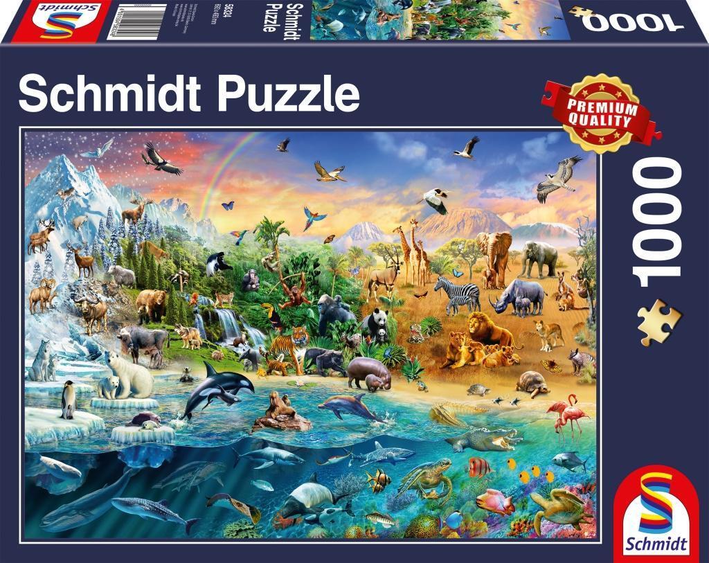 Cover: 4001504583248 | Die Welt der Tiere - Puzzle 1000 Teile | Spiel | Deutsch | 2017