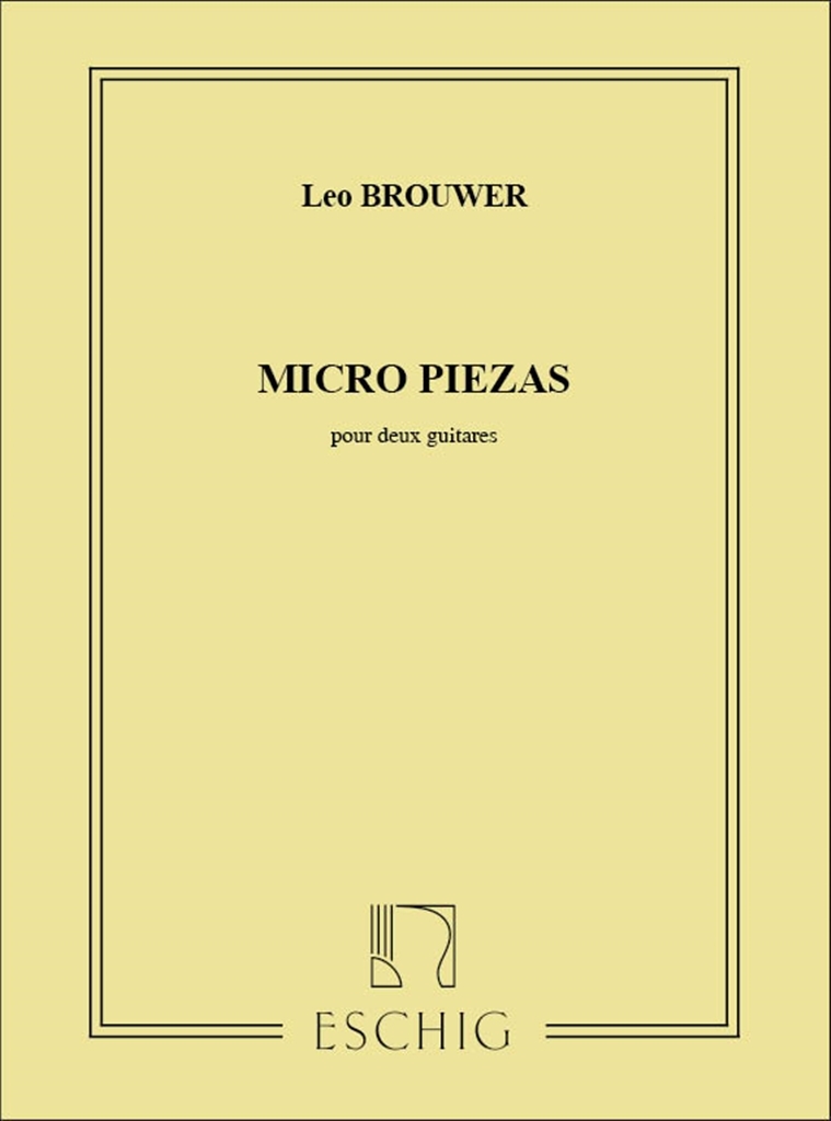 Cover: 9790045034412 | Micro Piezas | Leo Brouwer | Buch | Max Eschig | EAN 9790045034412