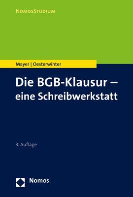 Cover: 9783848778966 | Die BGB-Klausur - eine Schreibwerkstatt | Volker Mayer (u. a.) | Buch