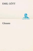 Cover: 9783849530143 | Glossen | Emil Gött | Taschenbuch | Paperback | 56 S. | Deutsch | 2013