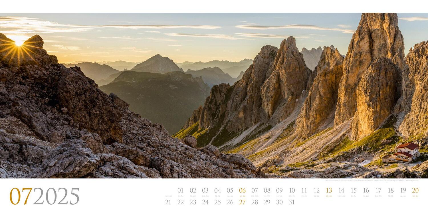 Bild: 9783838425580 | Dolomiten Kalender 2025 | Ackermann Kunstverlag | Kalender | 14 S.