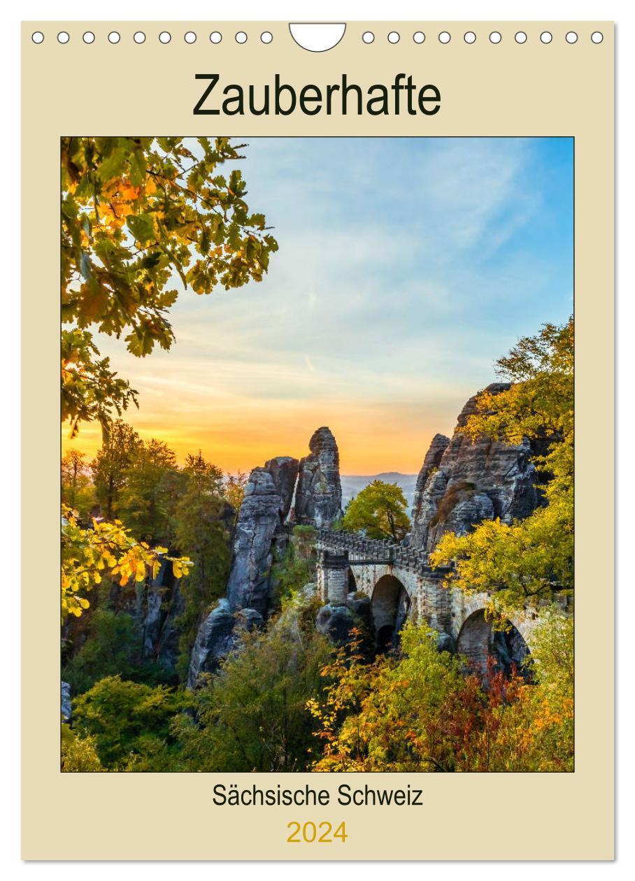 Cover: 9783383049996 | Zauberhafte Sächsische Schweiz (Wandkalender 2024 DIN A4 hoch),...