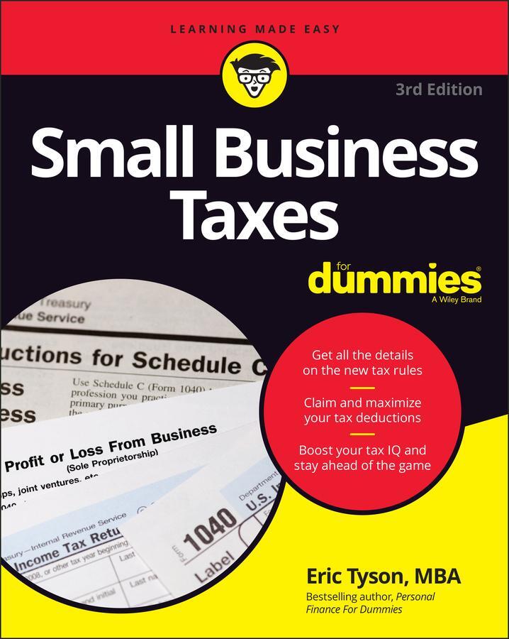 Cover: 9781119861140 | Small Business Taxes For Dummies | Eric Tyson | Taschenbuch | 304 S.