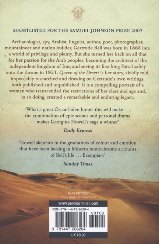 Rückseite: 9781447286264 | Queen of the Desert | The Extraordinary Life of Gertrude Bell | Howell