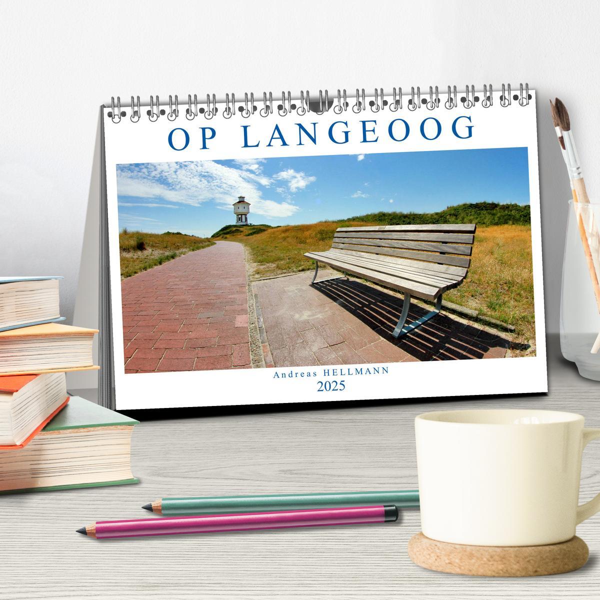 Bild: 9783435212064 | OP LANGEOOG (Tischkalender 2025 DIN A5 quer), CALVENDO Monatskalender