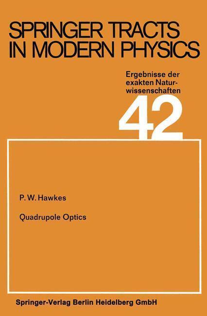 Bild: 9783662159101 | Quadrupole Optics | P. W. Hawkes | Taschenbuch | Paperback | V | 2013