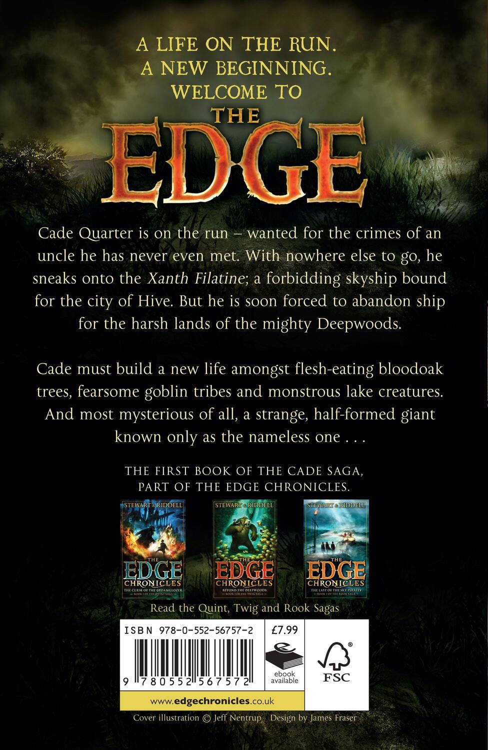 Rückseite: 9780552567572 | The Edge Chronicles 11: The Nameless One | First Book of Cade | Buch