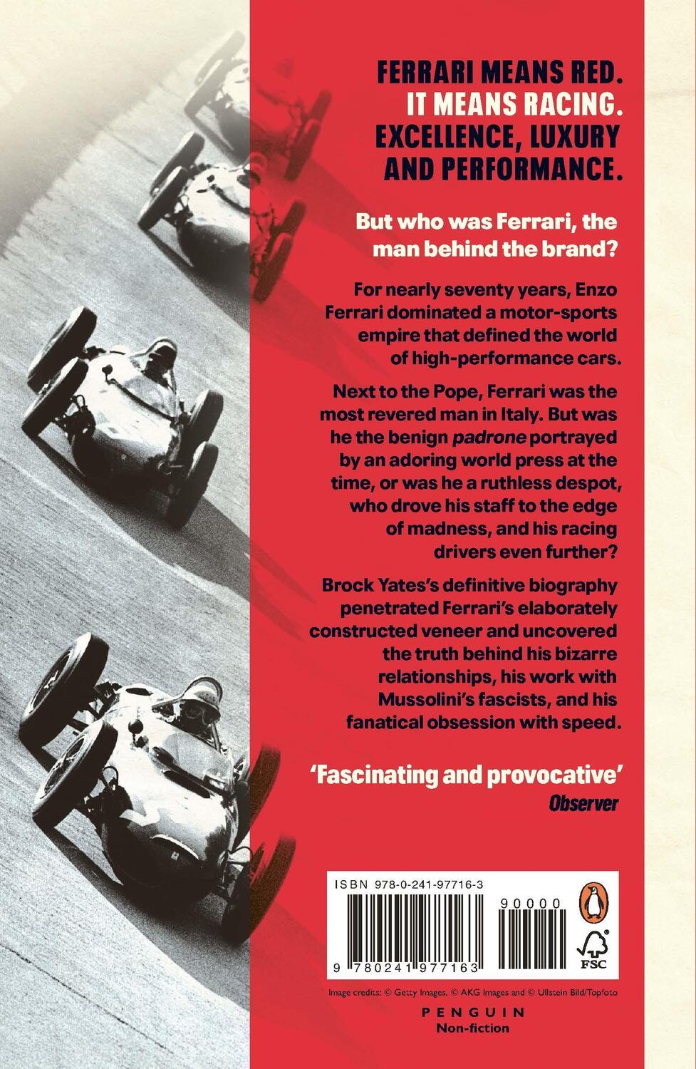Rückseite: 9780241977163 | Enzo Ferrari | The Man and the Machine | Brock Yates | Taschenbuch