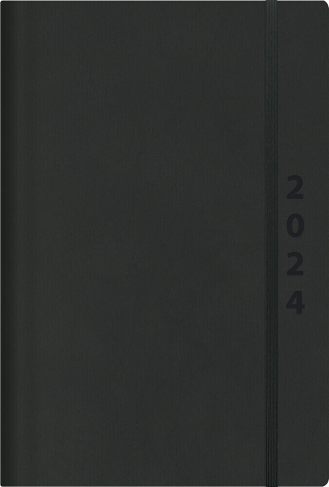 Cover: 9783731871644 | ReLeather Daily schwarz 2024 | Korsch Verlag | Kalender | 352 S.