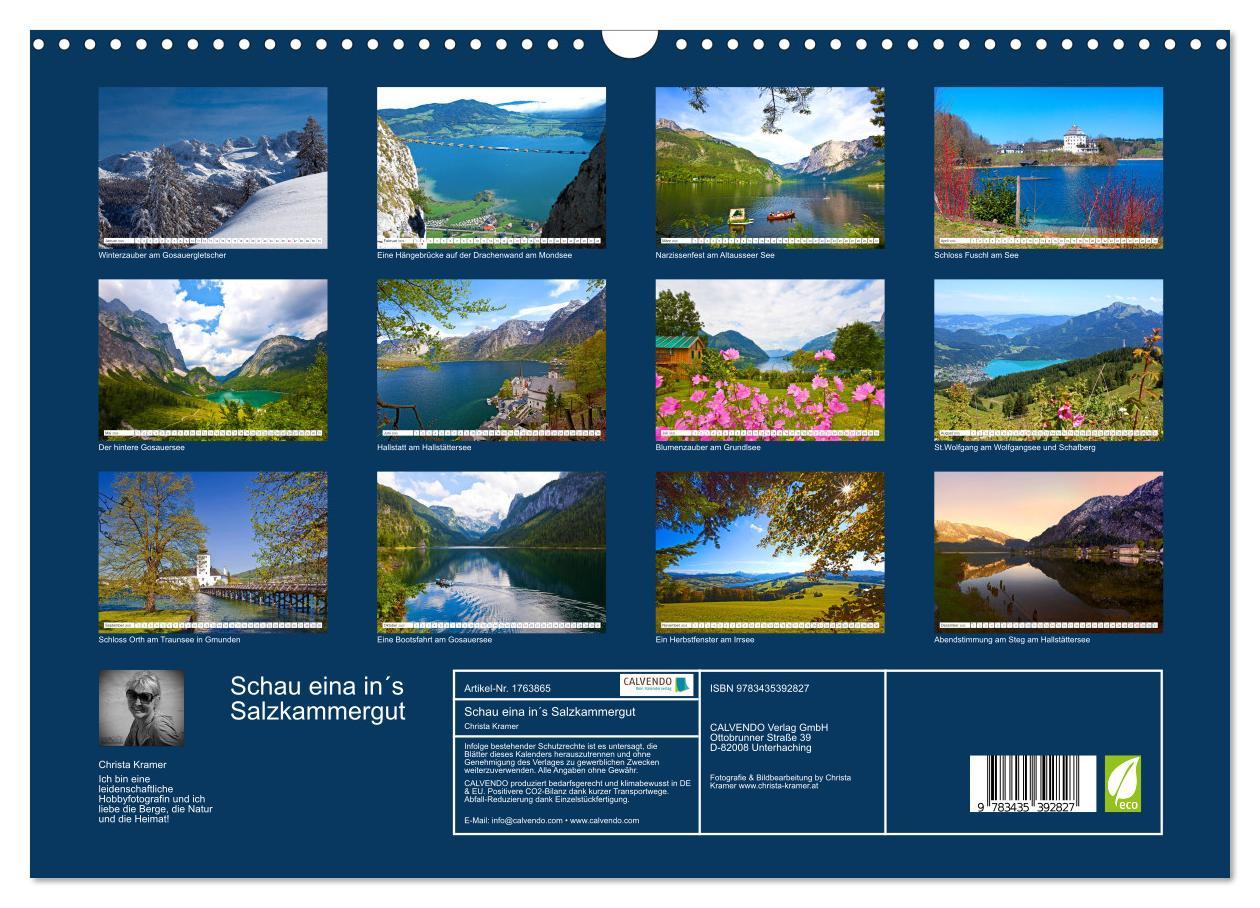 Bild: 9783435392827 | Schau eina in´s Salzkammergut (Wandkalender 2025 DIN A3 quer),...