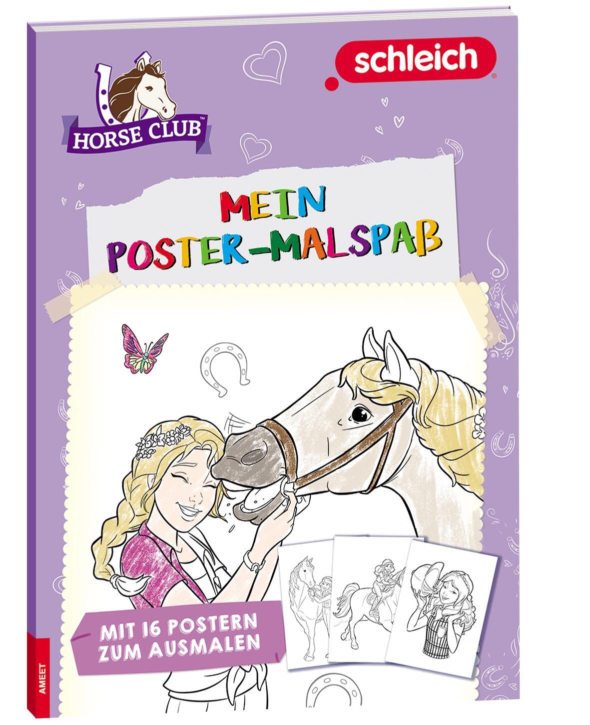 Cover: 9783960807766 | SCHLEICH® Horse Club(TM) - Mein Poster-Malspaß | Taschenbuch | 32 S.