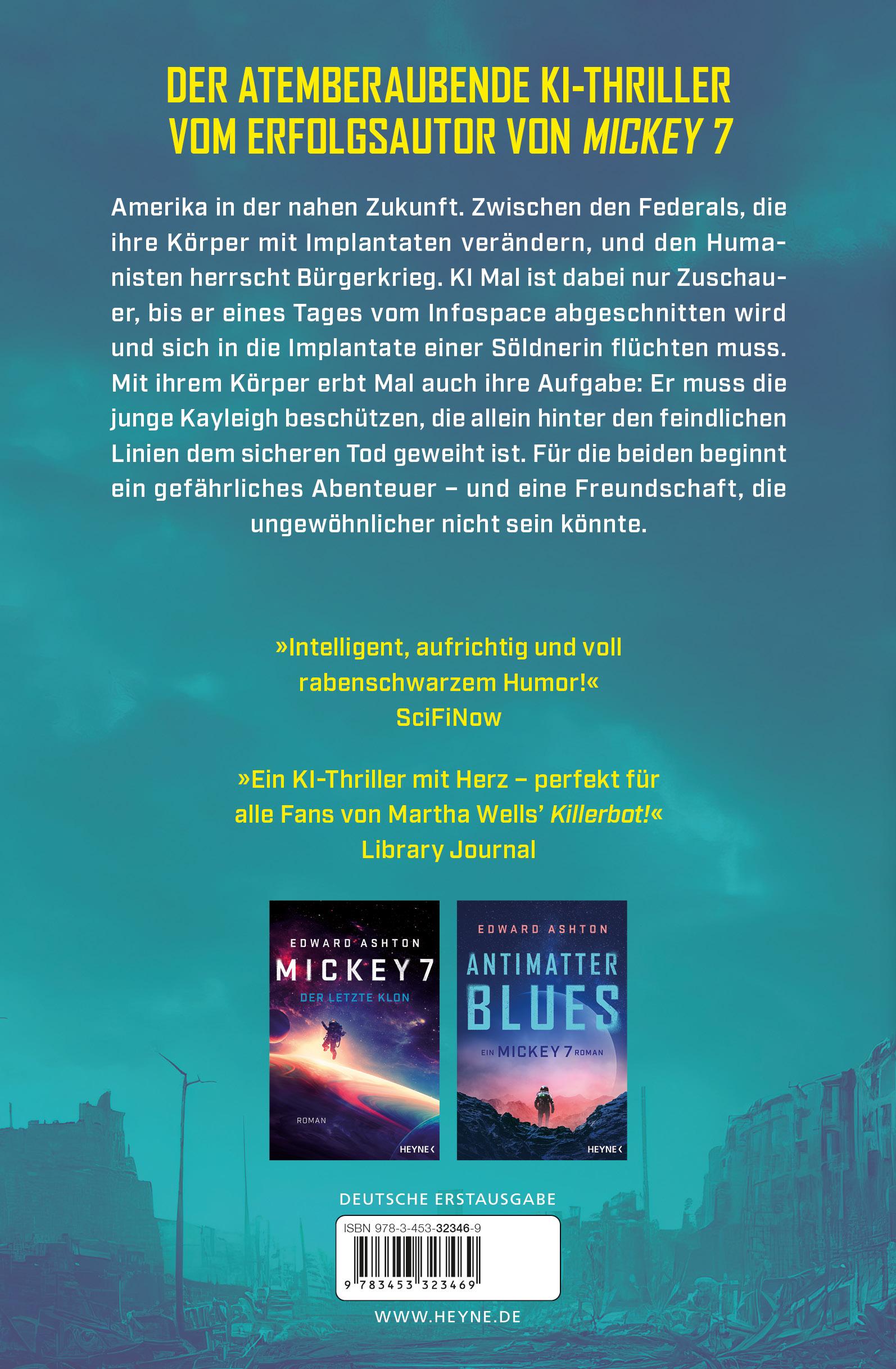 Bild: 9783453323469 | Mal goes to War | Ein KI-Thriller | Edward Ashton | Taschenbuch | 2025