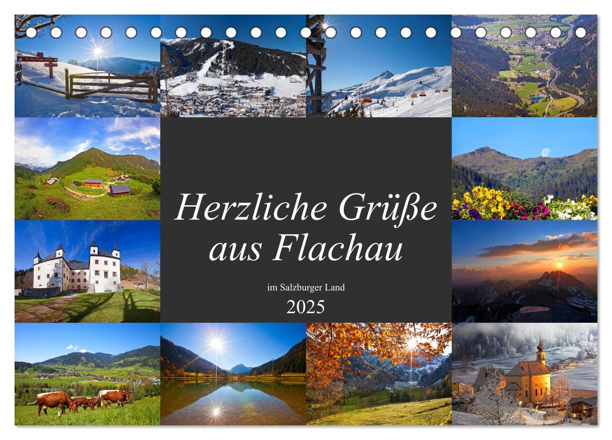 Cover: 9783435384051 | Herzliche Grüße aus Flachau (Tischkalender 2025 DIN A5 quer),...