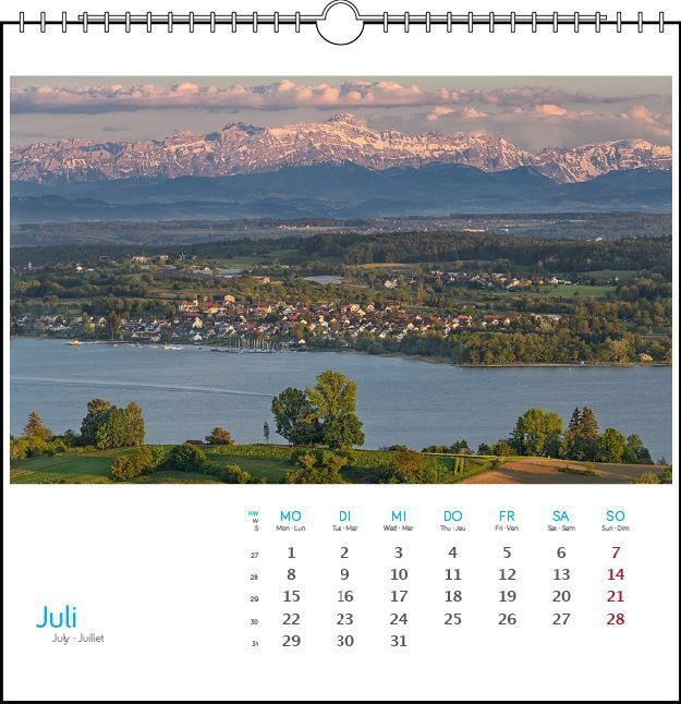 Bild: 9783861923091 | Bodensee 2024 | Postkarten-Tischkalender | verschiedene Fotografen