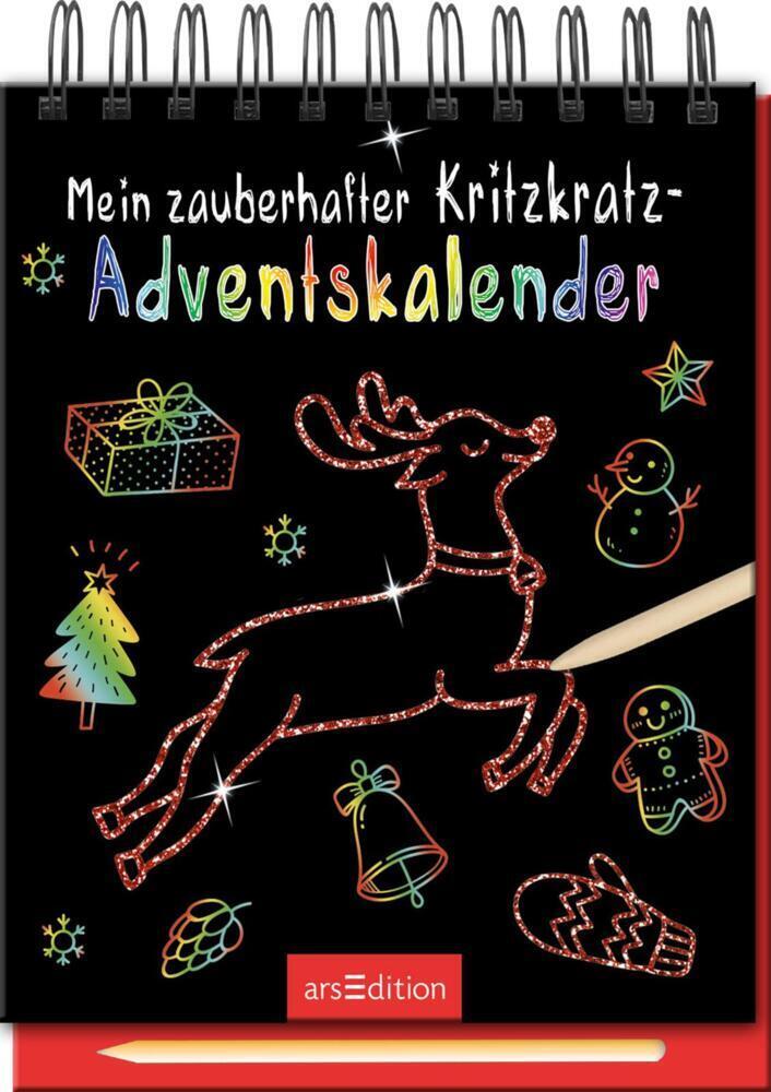 Cover: 9783845842431 | Mein zauberhafter Kritzkratz-Adventskalender | Taschenbuch | 24 S.
