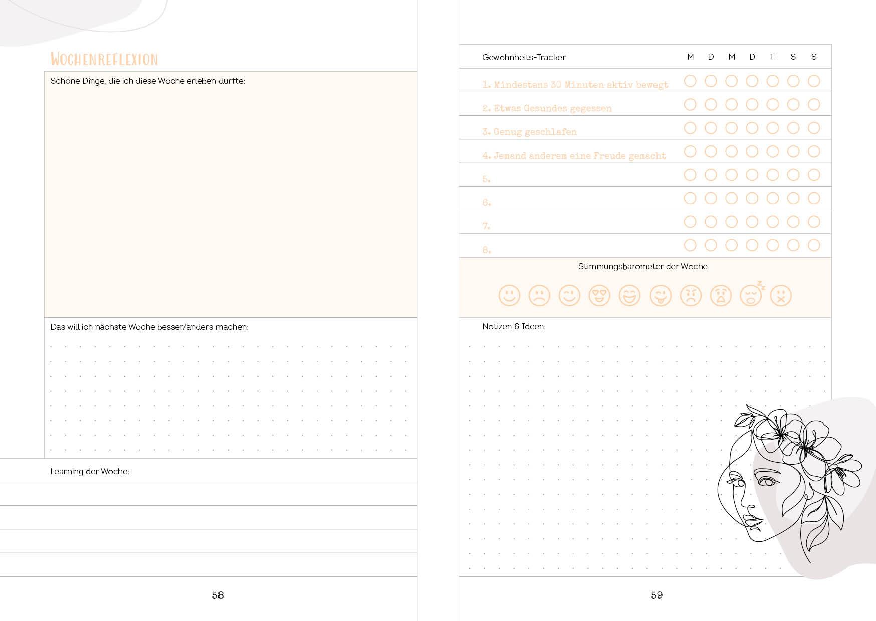 Bild: 9783745918458 | Happy me - Meine 10-Wochen-Tagebuch-Challenge mit Social-Media-Star...