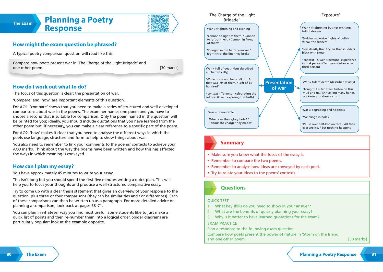 Bild: 9780008551551 | AQA Poetry Anthology Power and Conflict Revision Guide | Collins Gcse