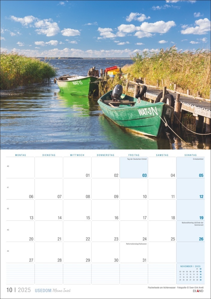 Bild: 9783964023490 | Usedom ...meine Insel Kalender 2025 | Kalender | 13 S. | Deutsch