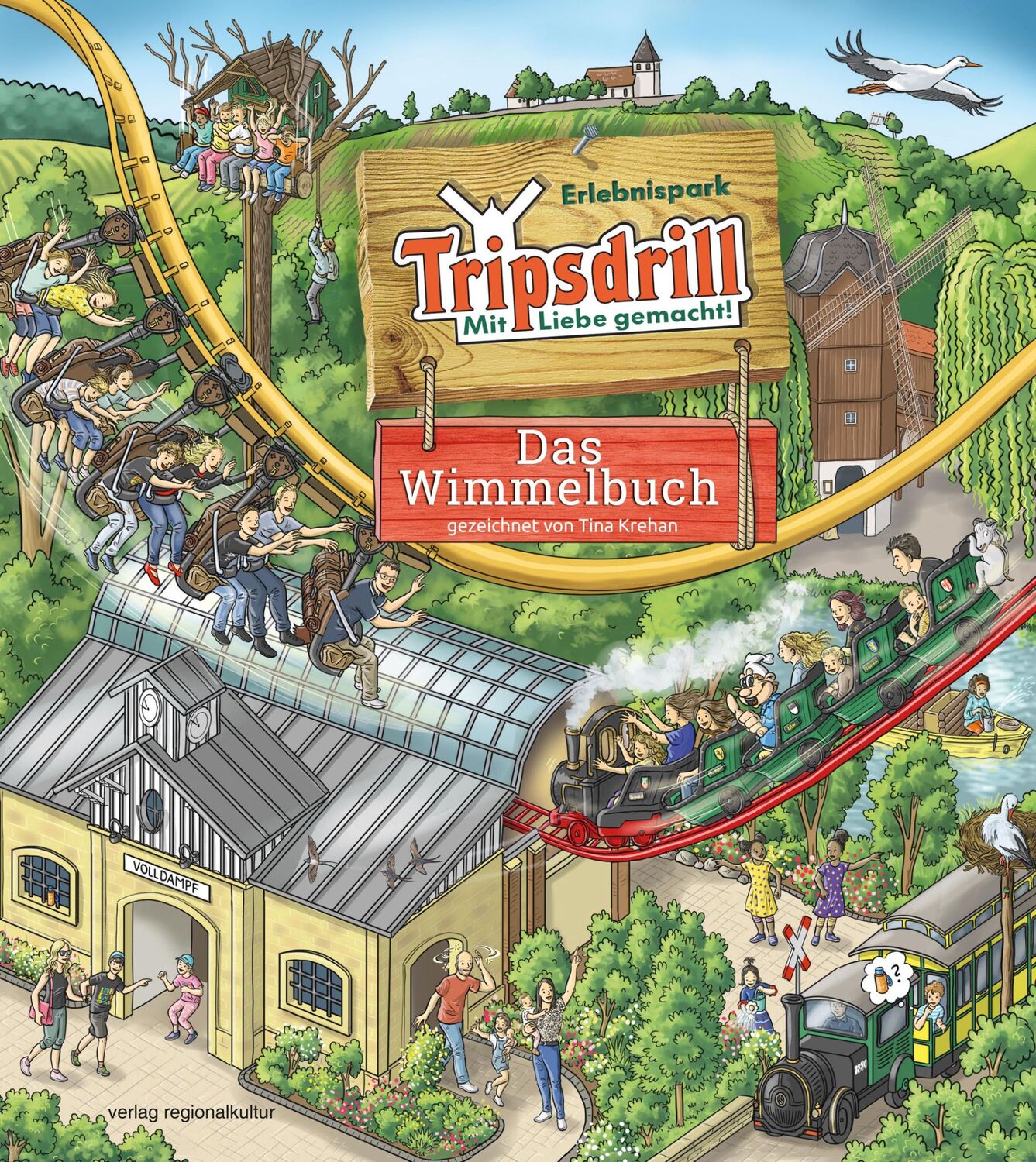 Cover: 9783955053468 | Erlebnispark Tripsdrill | Das Wimmelbuch | Tina Krehan | Buch | 12 S.