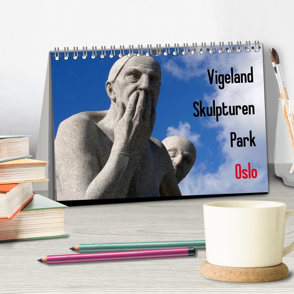 Bild: 9783435684861 | Vigeland Skulpturen Park Oslo (Tischkalender 2025 DIN A5 quer),...