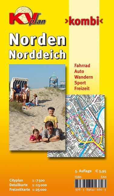 Cover: 9783896416803 | Norden, KVplan, Radkarte/Freizeitkarte/Stadtplan, 1:25.000 /...