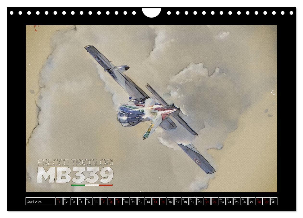 Bild: 9783435325559 | Aero Action Art - Luftfahrt Kunst (Wandkalender 2025 DIN A4 quer),...