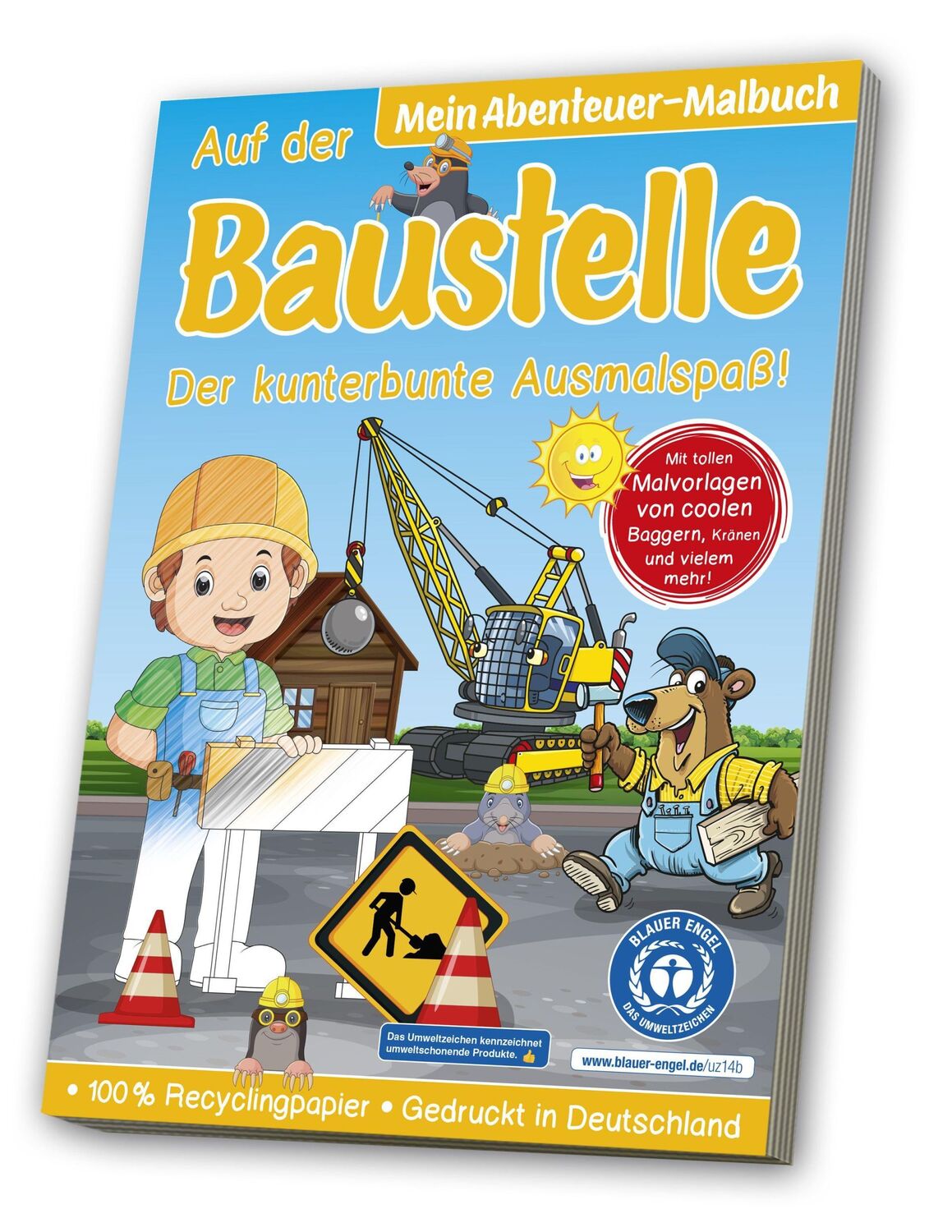 Cover: 4019393988471 | Malbuch Blauer Engel: Baustelle | media Verlagsgsellschaft mbH | 64 S.