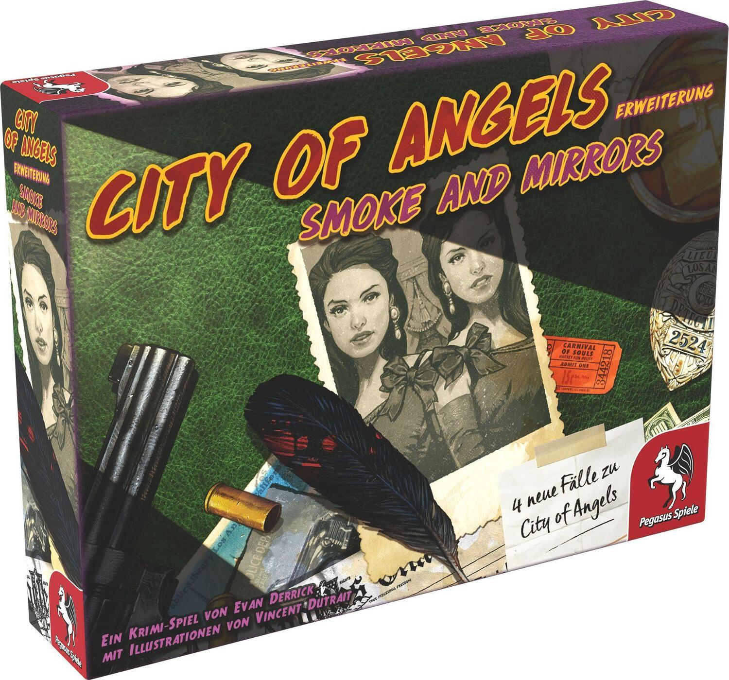Cover: 4250231731211 | City of Angels: Smoke and Mirrors [Erweiterung] | Spiel | Deutsch