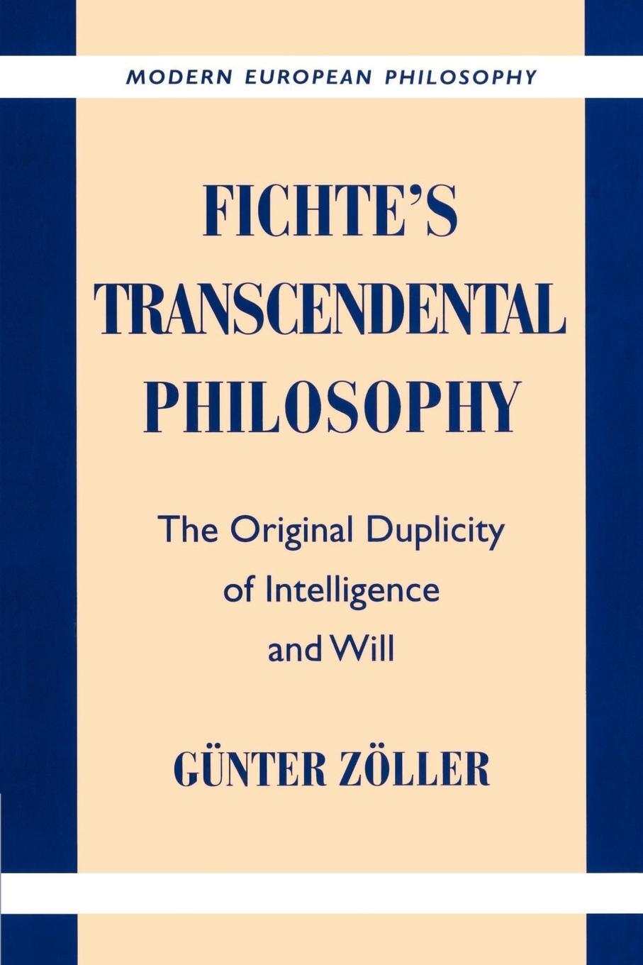 Cover: 9780521892735 | Fichte's Transcendental Philosophy | G]nter Zvller (u. a.) | Buch