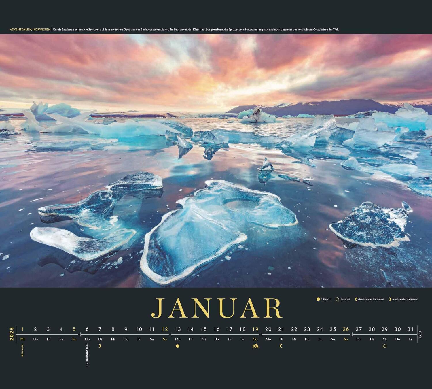 Bild: 4002725988775 | GEO Im Licht des Nordens 2025 - Wand-Kalender - Reise-Kalender -...