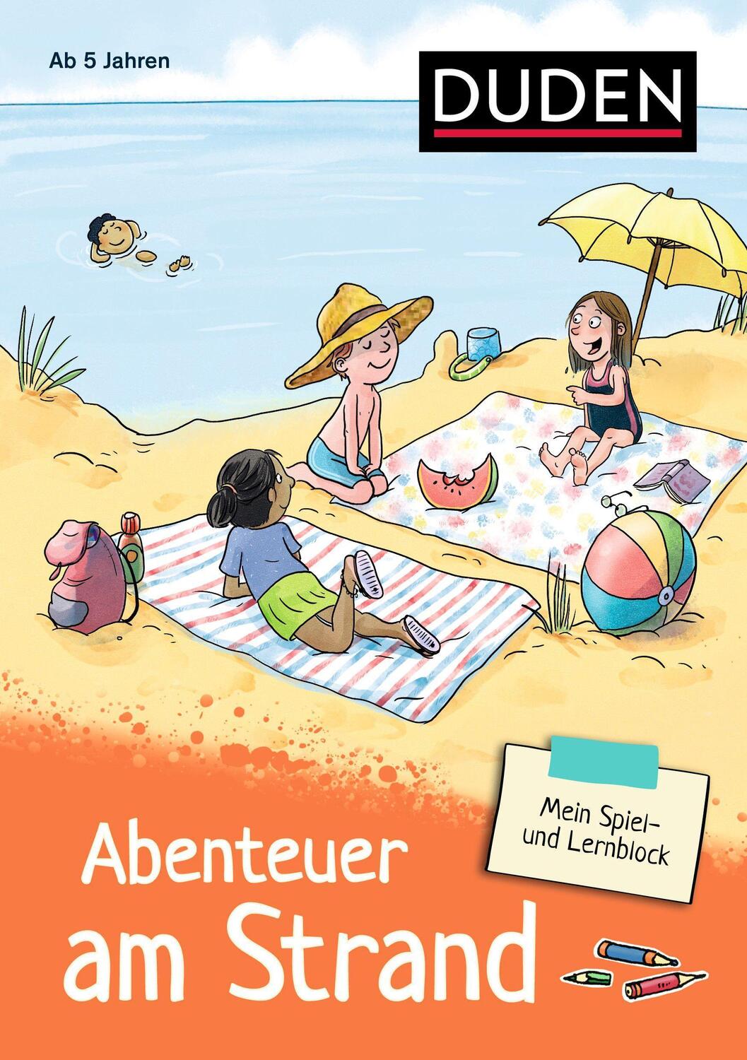 Cover: 9783411770441 | Mein Spiel- und Lernblock 3 - Abenteuer am Strand | Marion Krause