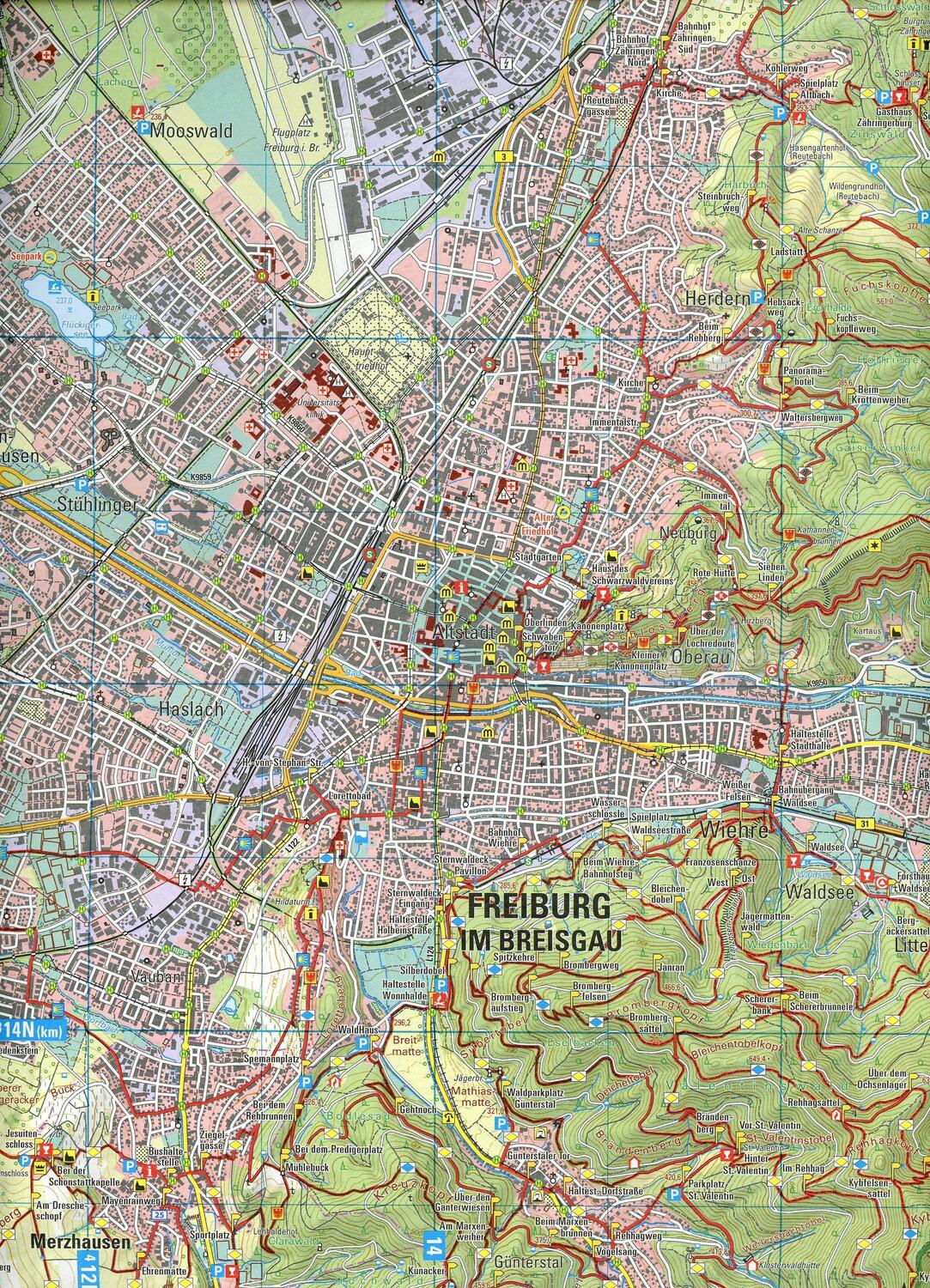 Bild: 9783863984731 | Wanderkarte 1:25 000 Freiburg im Breisgau | (Land-)Karte | 2 S. | 2024