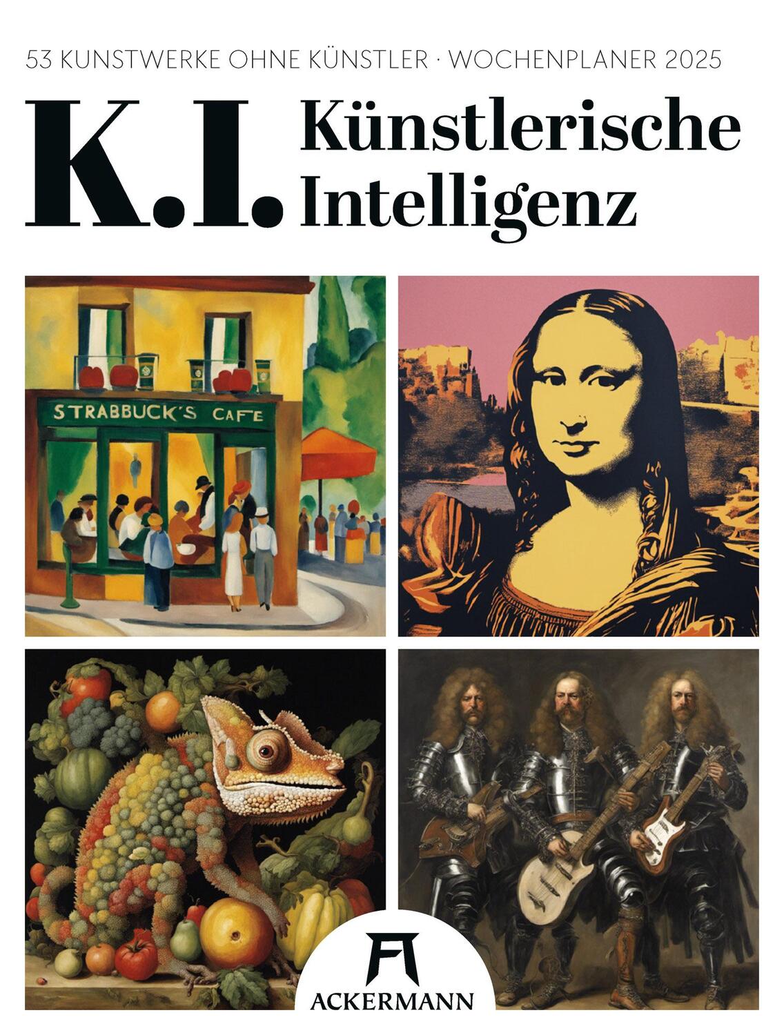 Cover: 9783838435282 | K.I. - Künstlerische Intelligenz - Wochenplaner Kalender 2025 | 56 S.