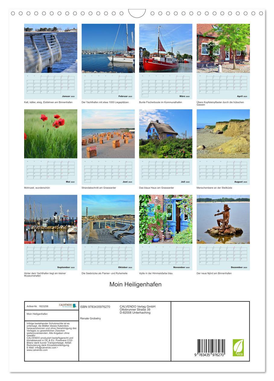 Bild: 9783435976270 | Moin Heiligenhafen (Wandkalender 2025 DIN A3 hoch), CALVENDO...