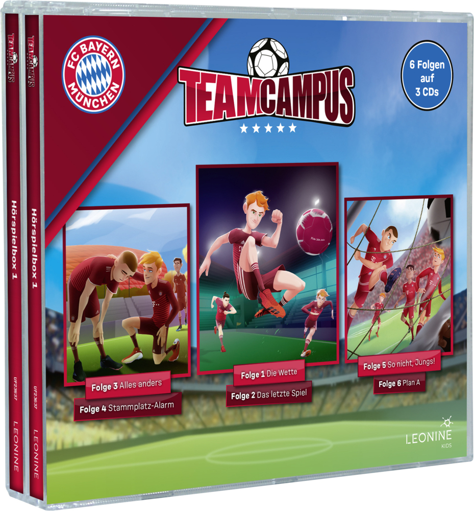 Cover: 4061229236379 | FC Bayern Team Campus (Fußball) Hörspielbox 1 | Audio-CD | 3 Audio-CDs