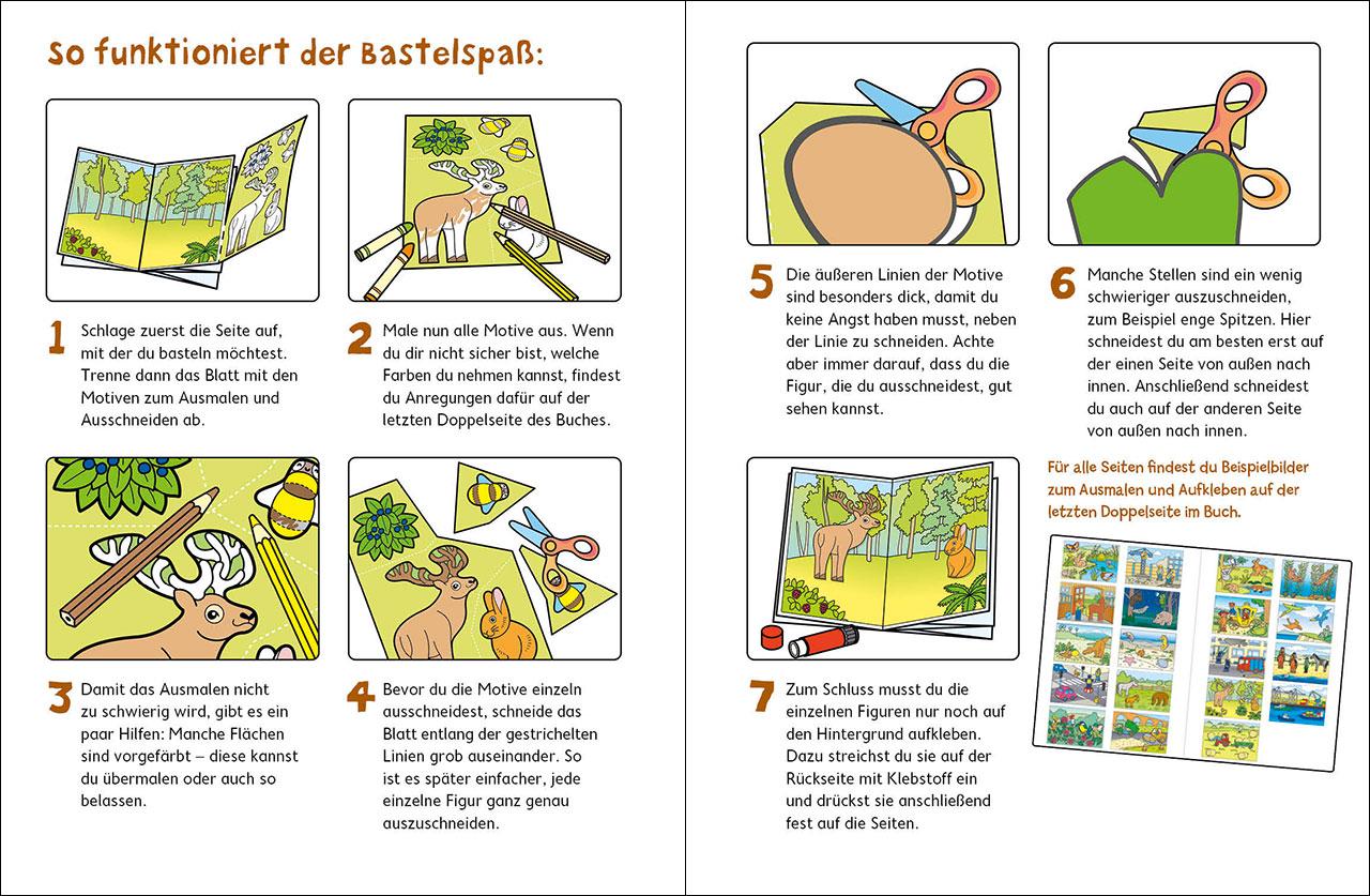 Bild: 9783743215610 | Wir basteln! XXL - Die schönsten Motive zum Malen, Ausschneiden und...