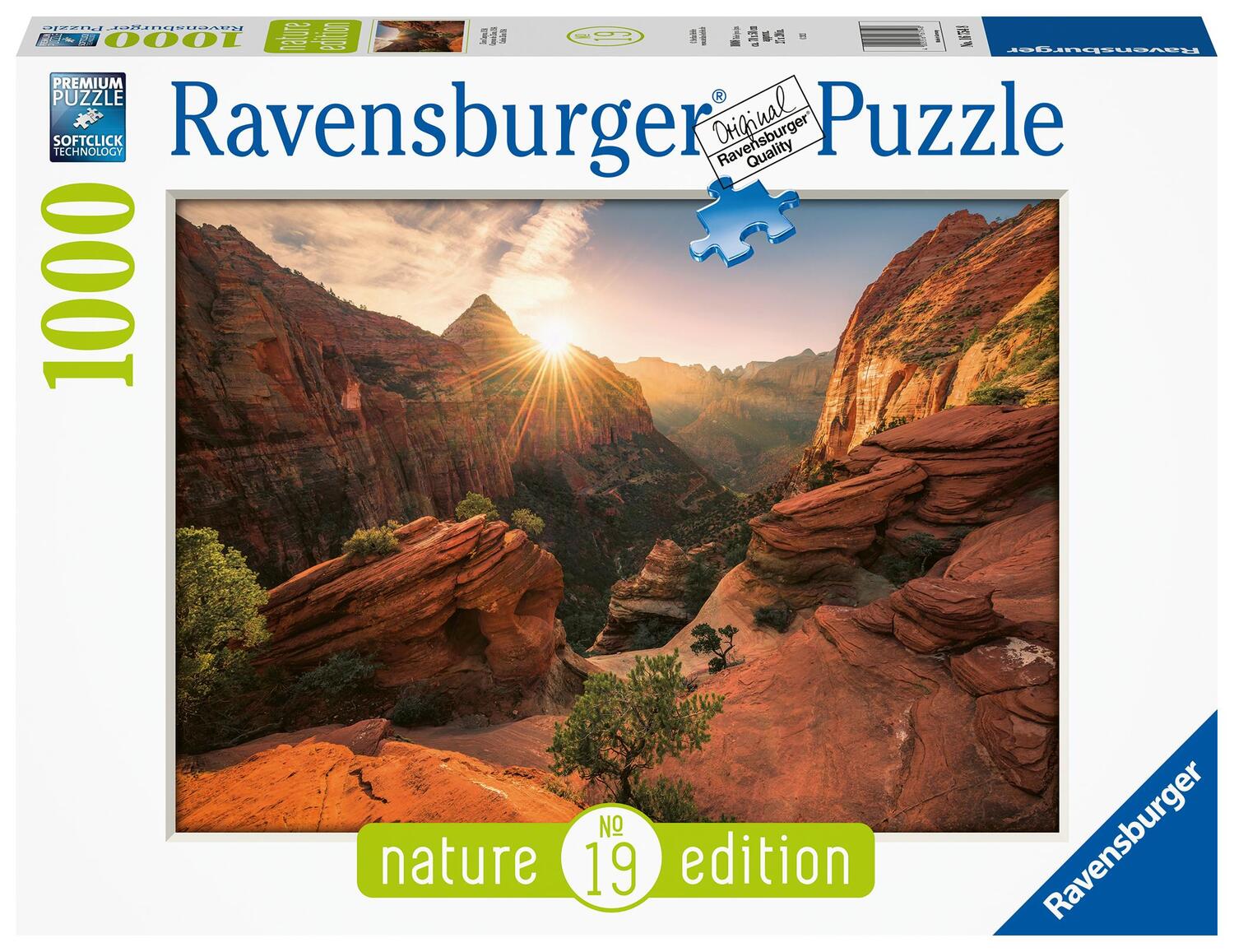 Cover: 4005556167548 | Ravensburger Puzzle Nature Edition 16754 - Zion Canyon USA - 1000...