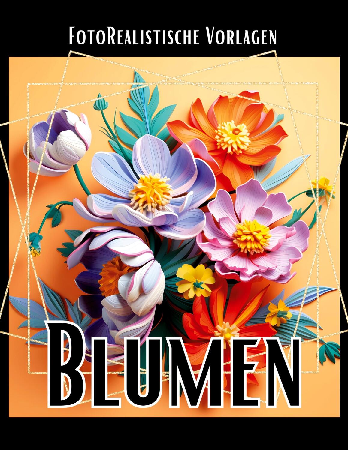 Cover: 9783384059604 | 3D Blumen Malbuch ¿Black &amp; White¿ | Lucy´s Schwarze Malbücher | Buch