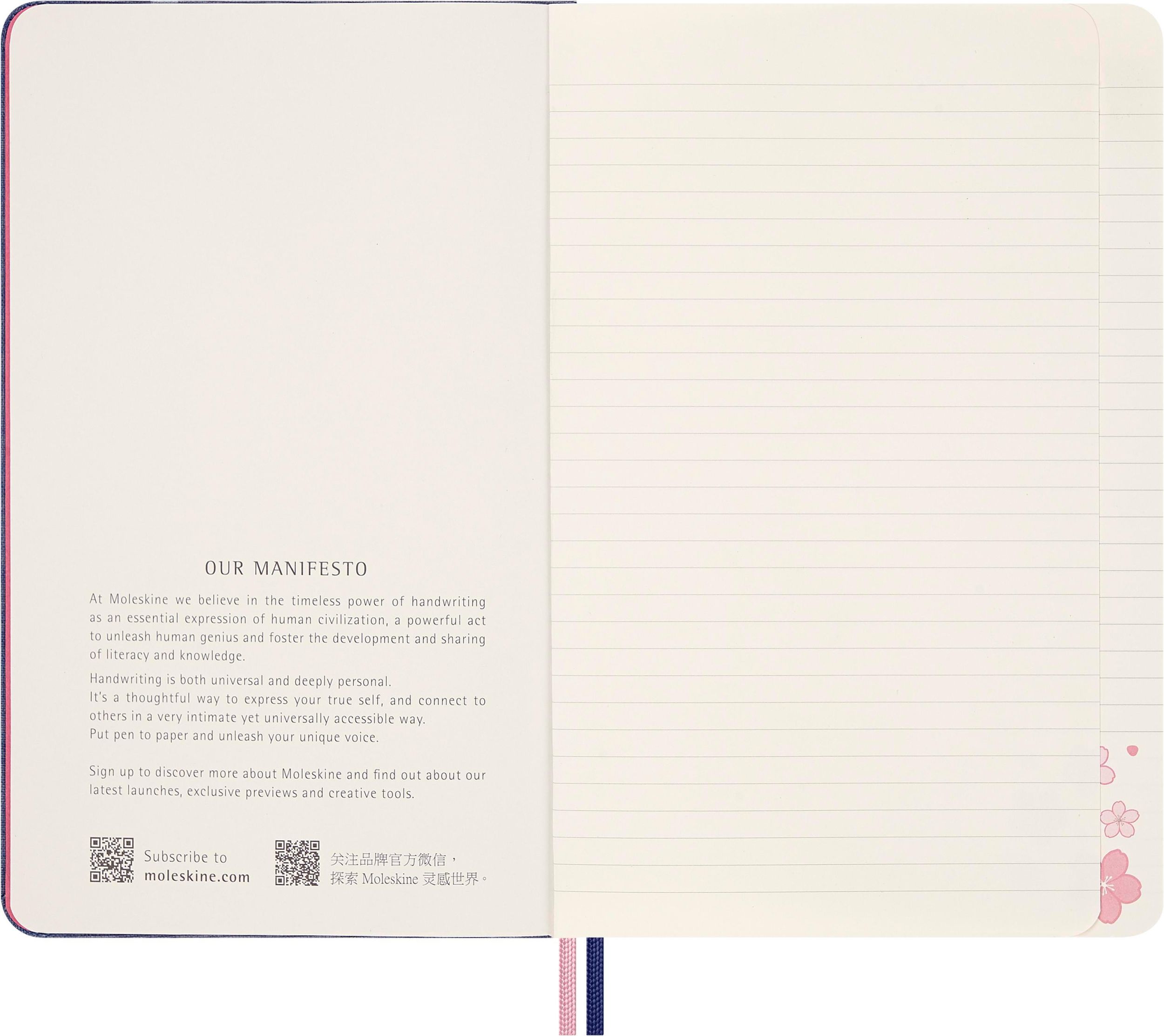 Bild: 8056999276188 | Moleskine Sakura Notizbuch limitiert L/A5, Geb liniert | Notizbuch