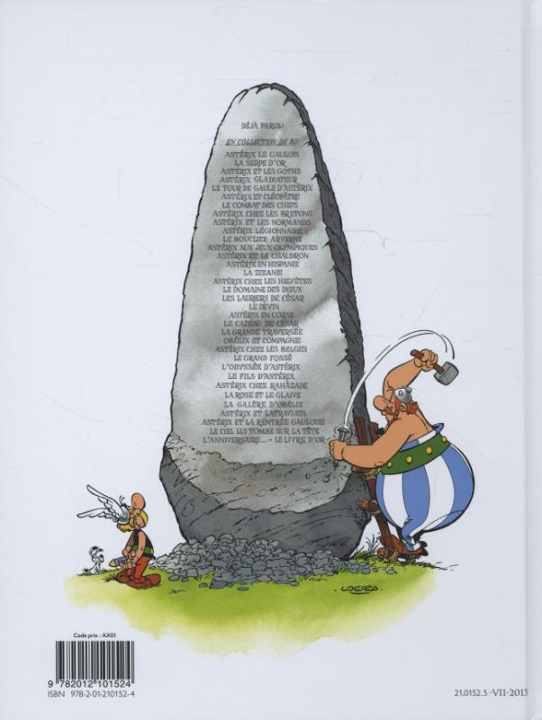 Rückseite: 9782012101524 | Asterix Französische Ausgabe 20. Asterix en Corse | Rene Goscinny