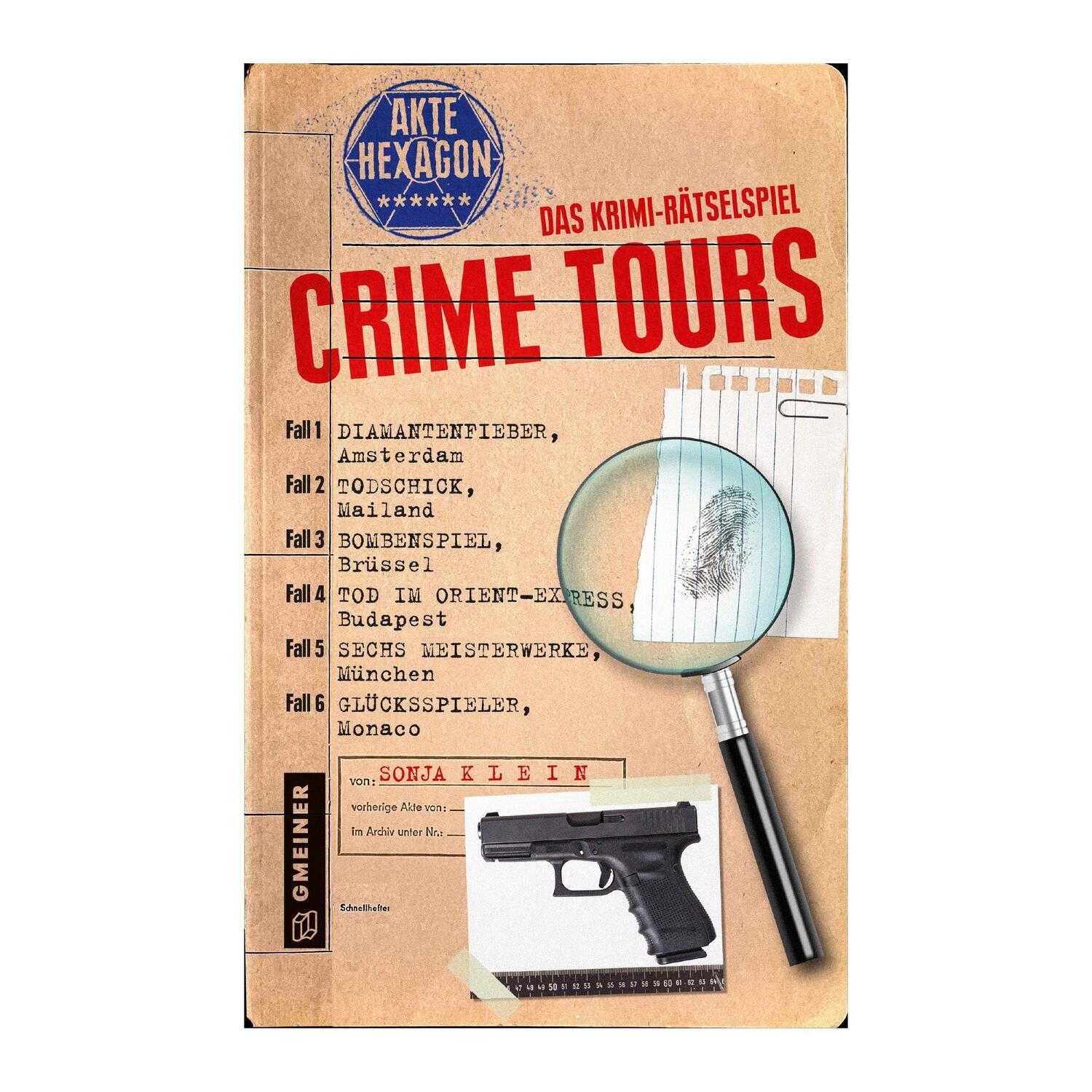 Bild: 4260220581796 | Crime Tours - Akte Hexagon | Das Krimi-Rätselspiel | Sonja Klein