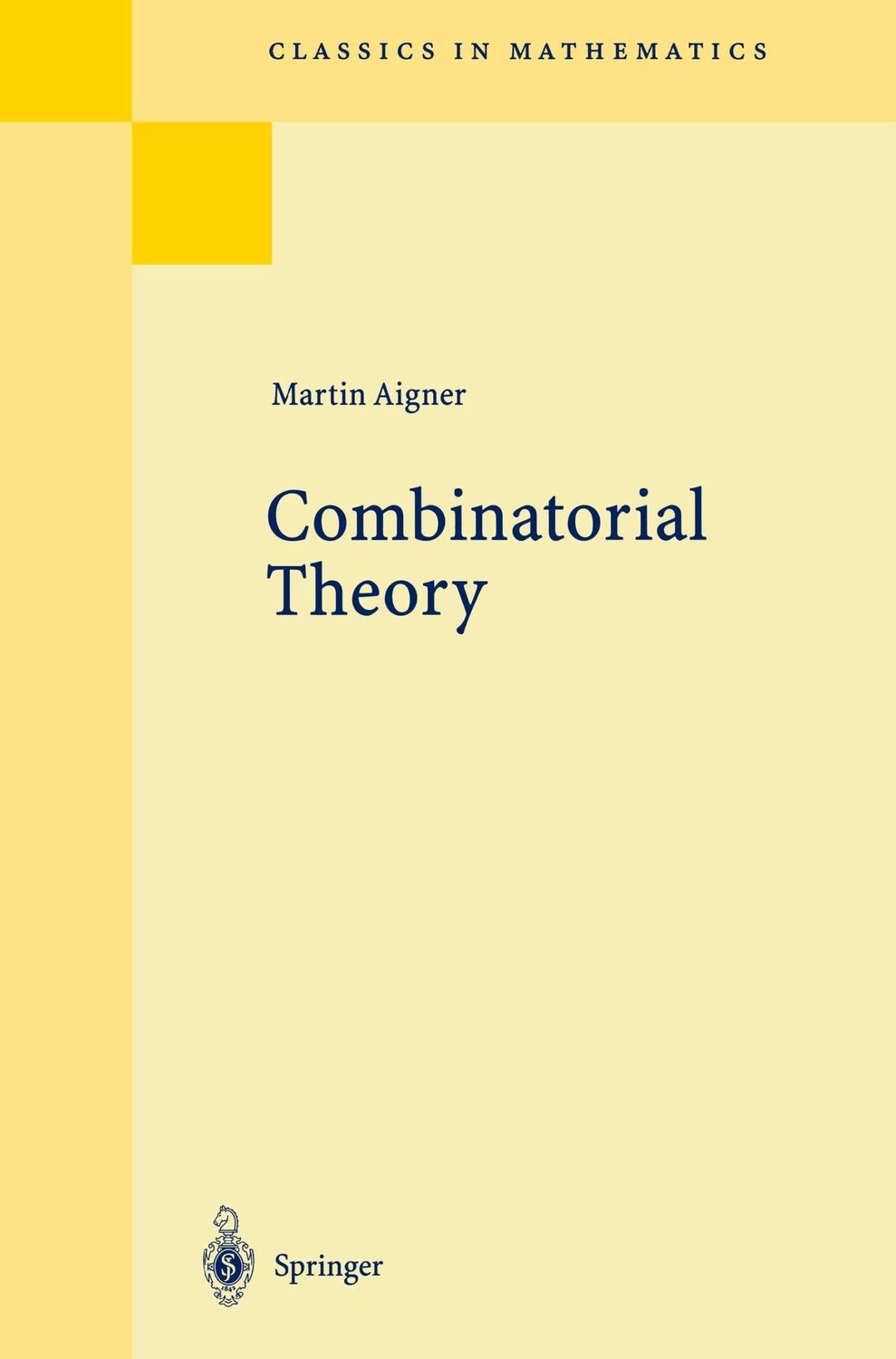 Cover: 9783540617877 | Combinatorial Theory | Martin Aigner | Taschenbuch | Paperback | x