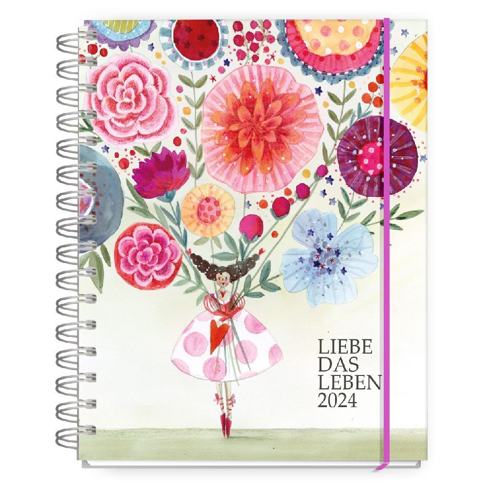Cover: 9783949568510 | Taschenkalender 2024 - Liebe das Leben | Silke Leffler | Kalender