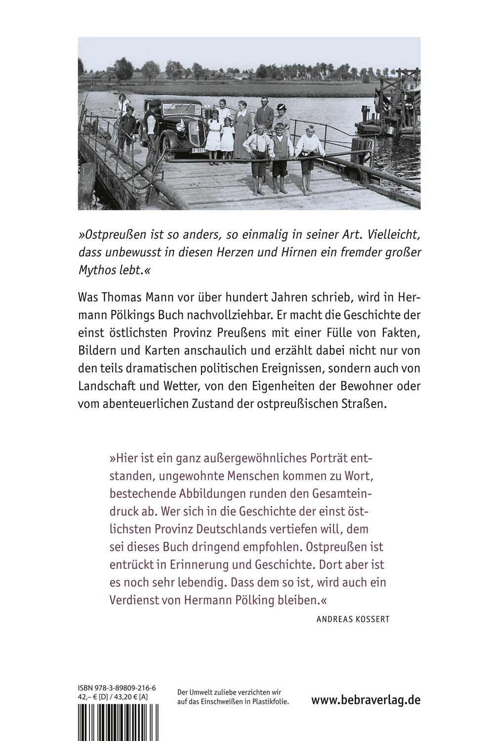 Rückseite: 9783898092166 | Ostpreußen | Biografie einer Provinz | Hermann Pölking | Buch | 976 S.